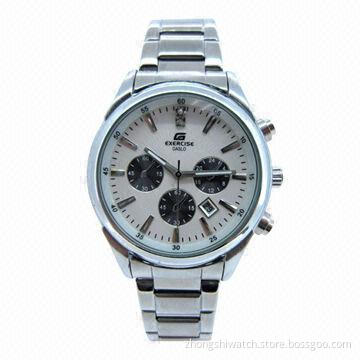 2013 Luxury Caslo Silver Men's Metal Watch with Analog Hands, Japan Miyota Movement, 3ATM Waterproof